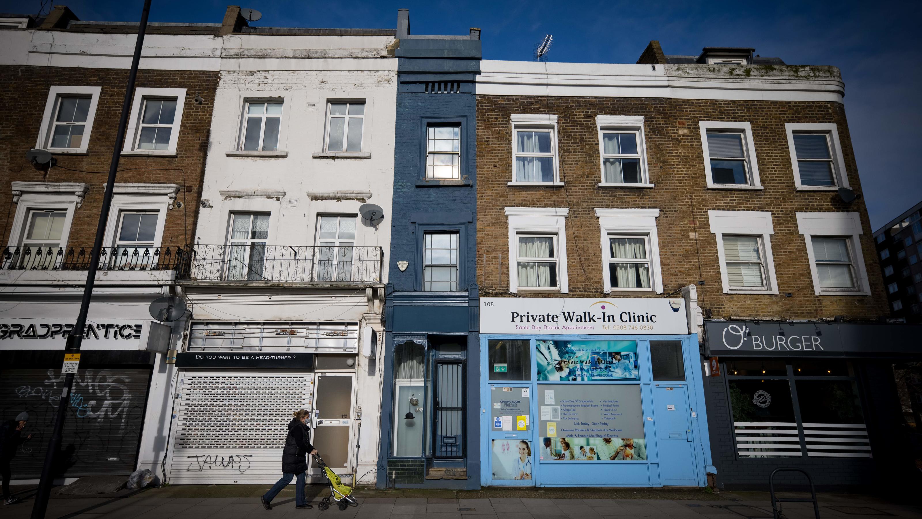 Londons schmalstes Haus steht zum Verkauf für über 1