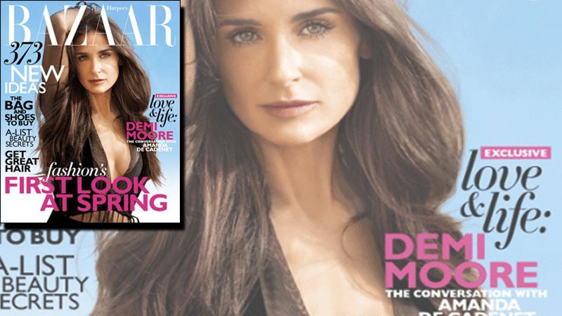 Demi Moore spricht mit 'Harper's Bazaar' über ihre Trennung.