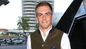 Philipp Lahm zeigt seine beiden Kinder
