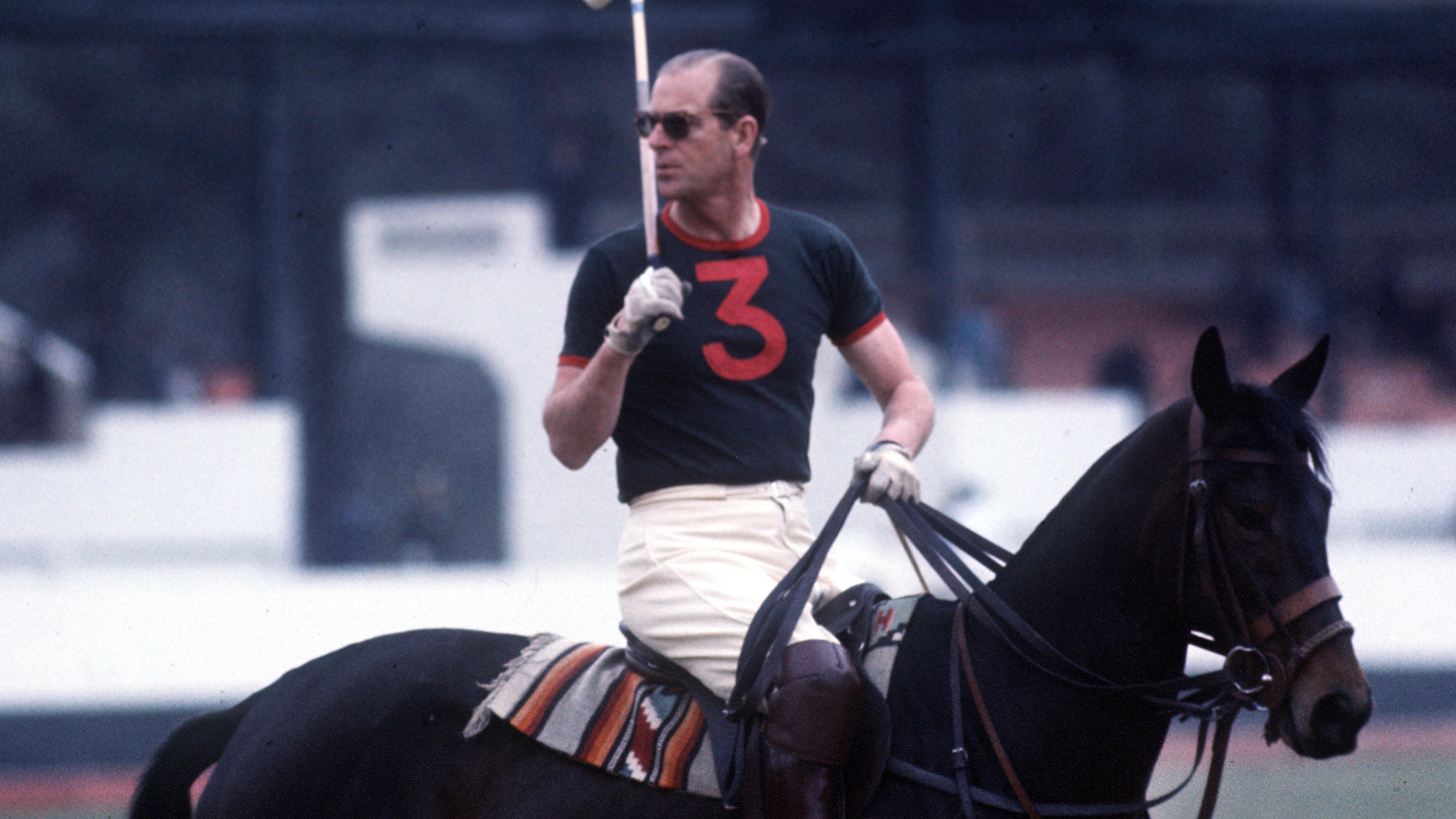 Prinz Philip im Jahr 1970 beim Polo