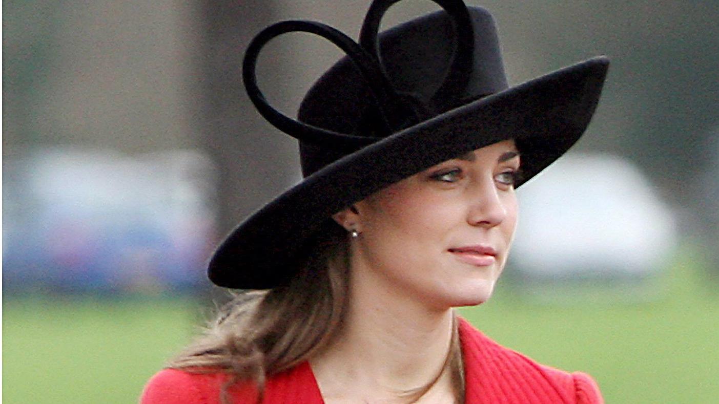 Kate Middleton bei  der Abschlussparade der Royal Military Academy in Sandhurst Ende 2006.