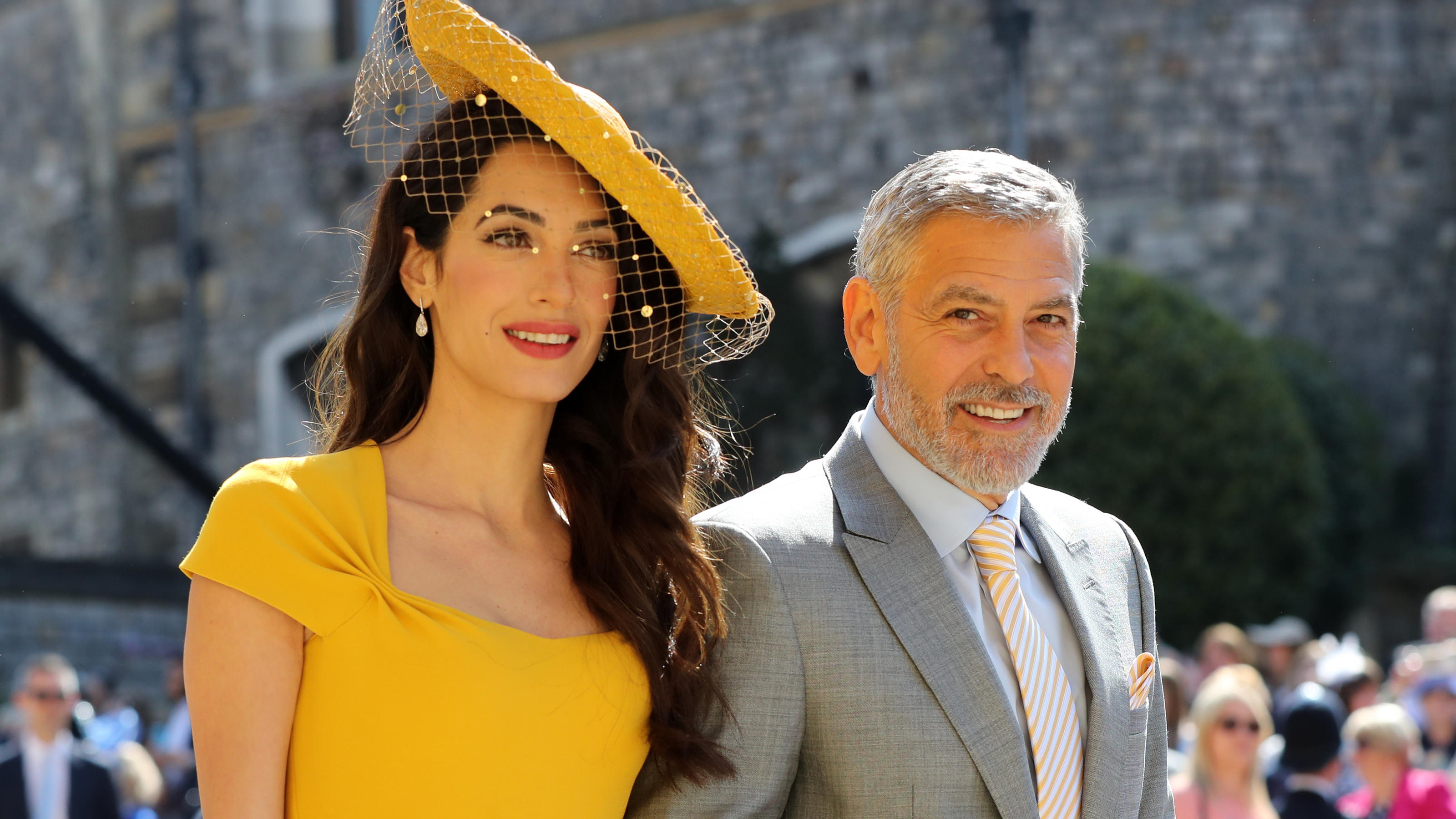 Amal und George Clooney bei der Hochzeit von Harry und Meghan am 19. Mai 2018.