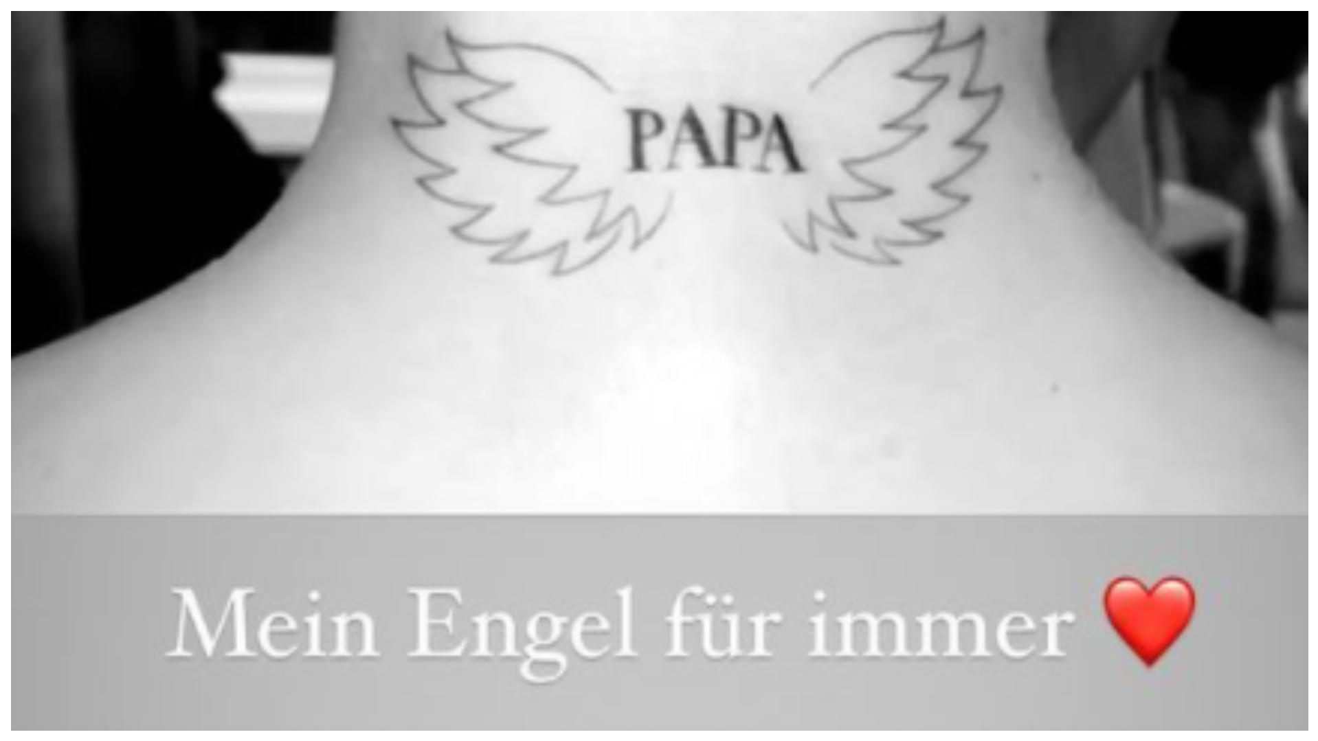 Alessia Herrens neues Tattoo für Papa Willi.