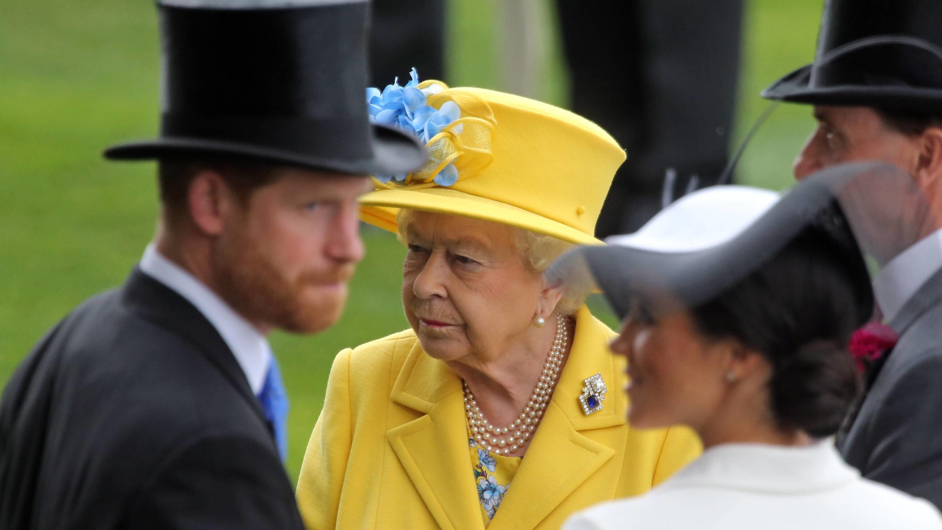 Prinz Harry, Herzogin Meghan und die Queen in Ascot
