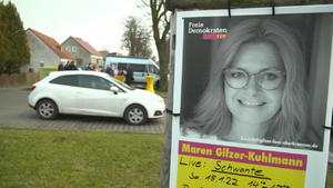 Maren Gilzer im Wahlkampf-Endspurt