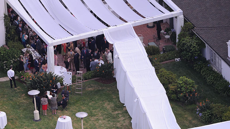 Die Hochzeit fand auf dem Anwesen von Drew Barrymore statt.