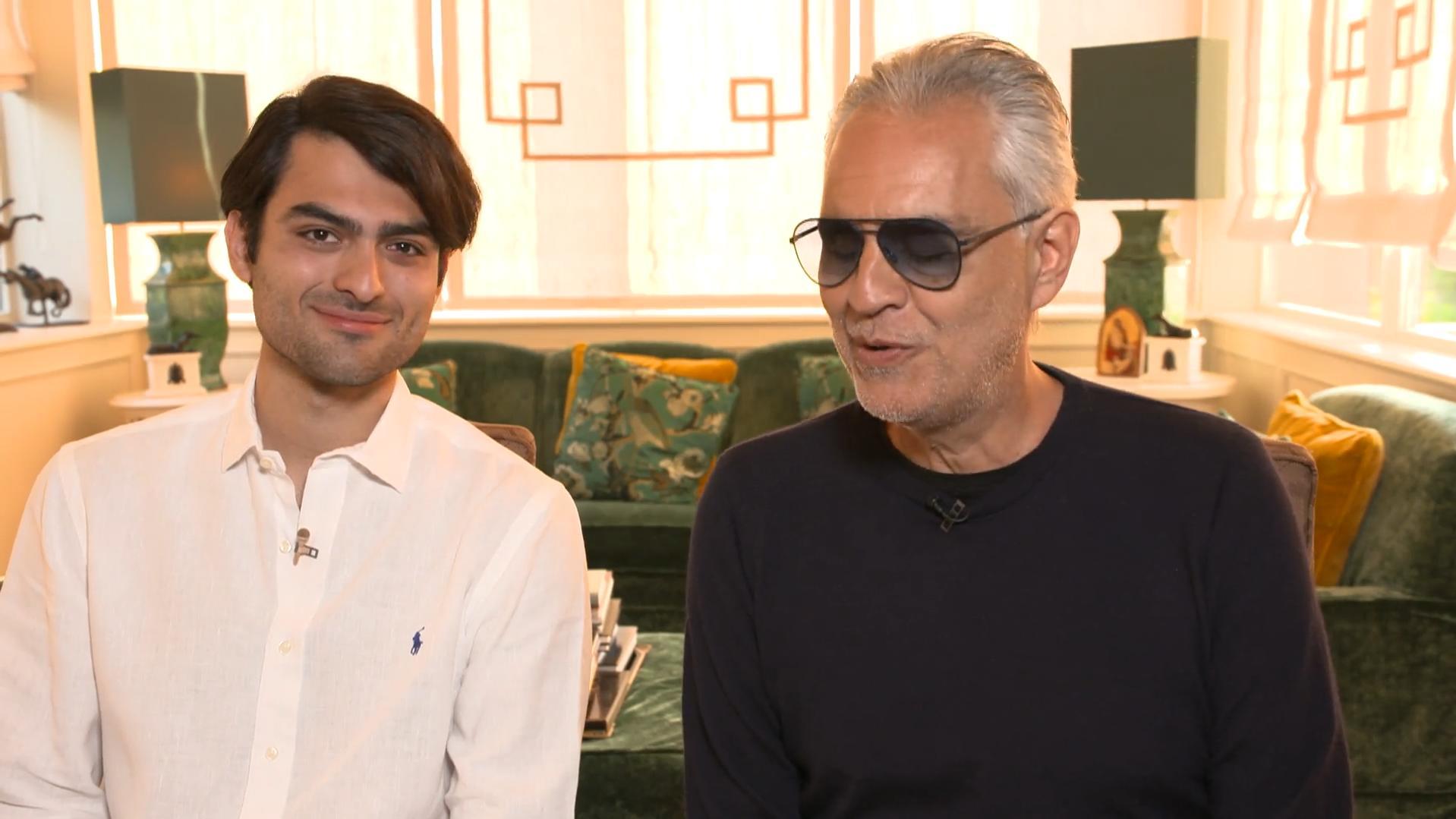 Matteo Bocelli Andrea Bocelli stellt seinen Sohn Matteo vor - den heißesten