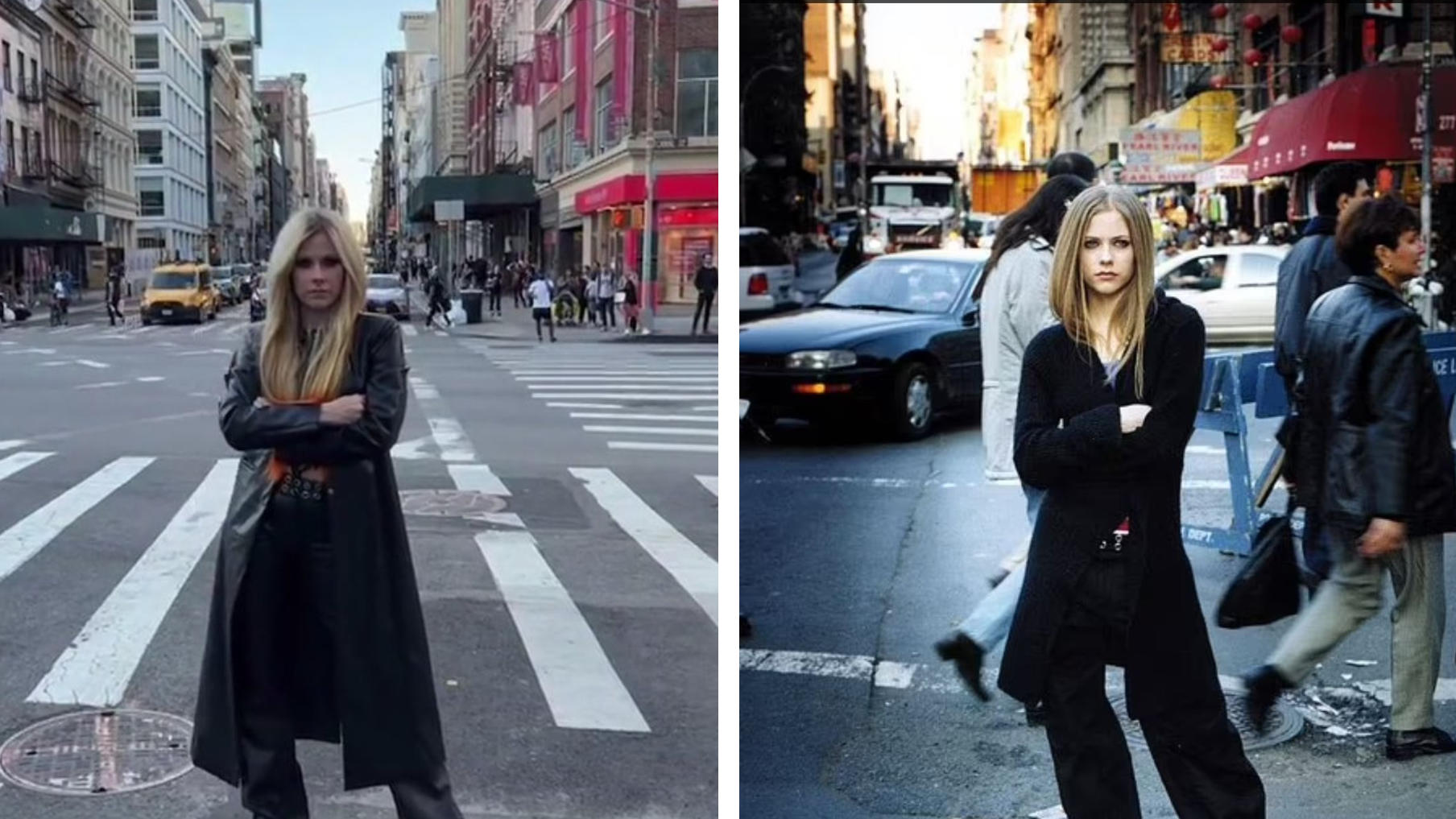 Avril Lavigne damals und heute