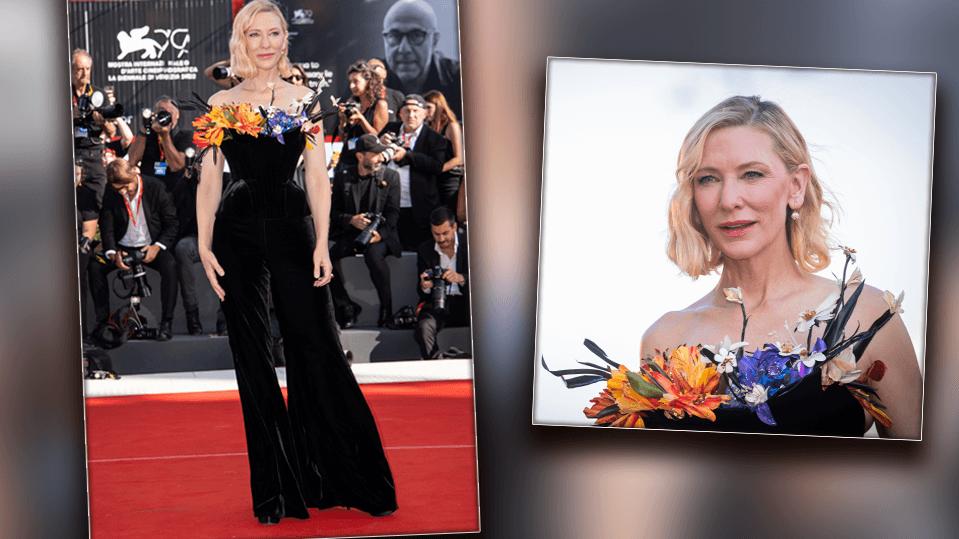 Cate Blanchett sorgt mit einem außergewöhnlichem Look für Aufsehen.