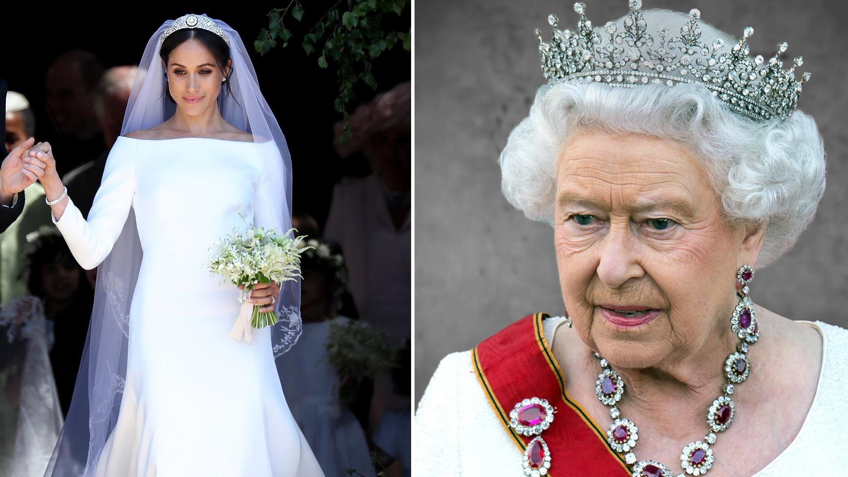 Die Queen fand Meghans Brautkleid "zu weiß"