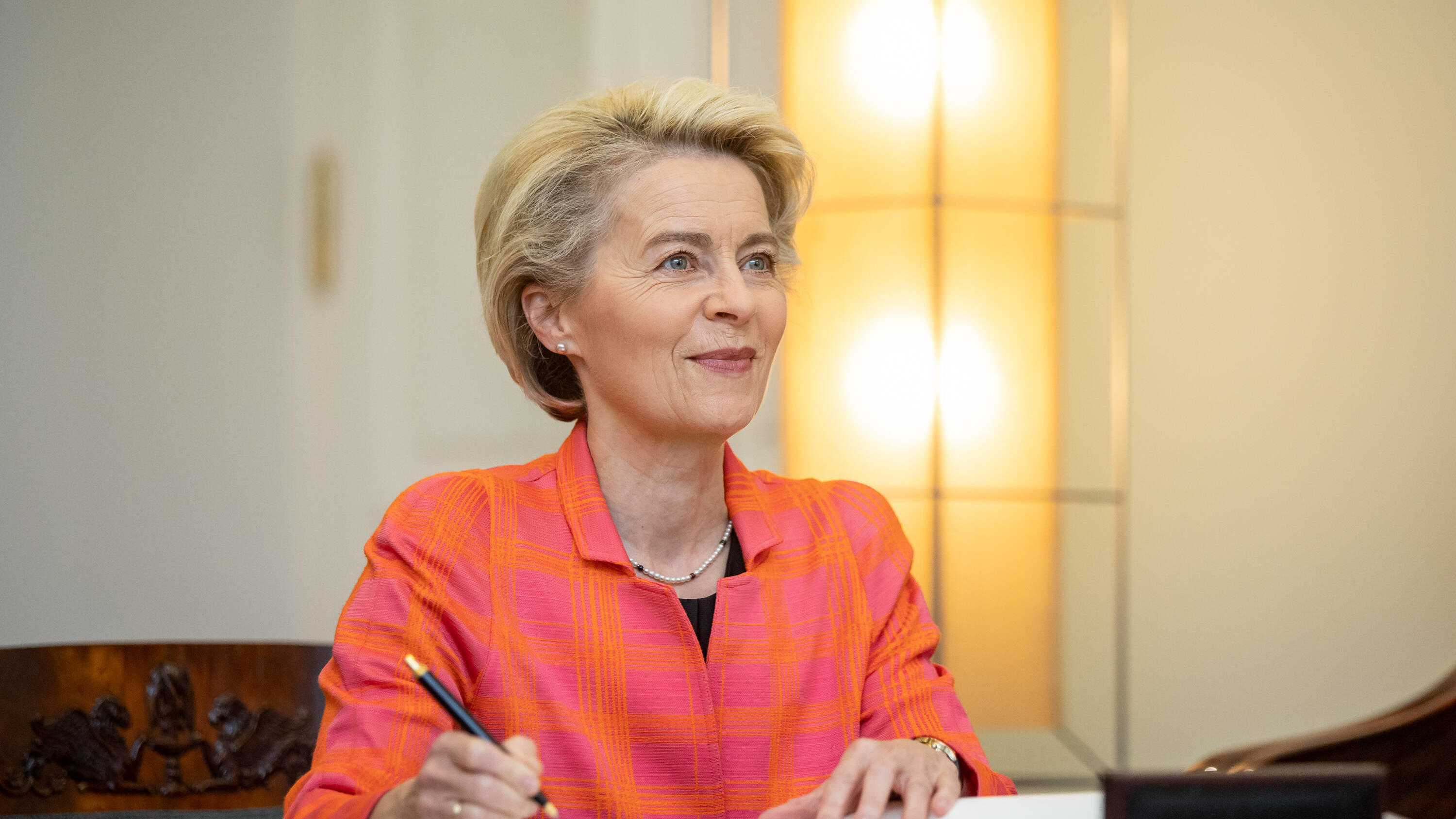  10.10.2022, Tallinn. President of the European Commission Ursula von der Leyen visited Tallinn and Narva on Monday during a one-day visit to Estonia. The meeting was followed by a visit to the Victims of Communism Memorial at Marjamäe on Tallinn s s