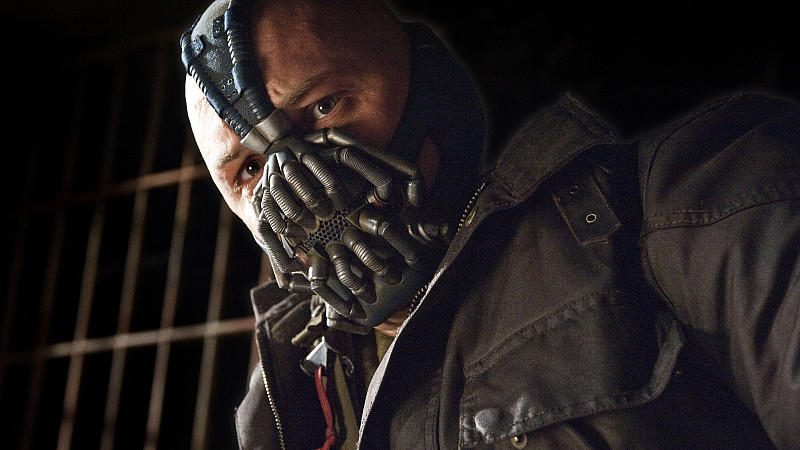 Bösewicht Bane, gespielt von Tom Hardy
