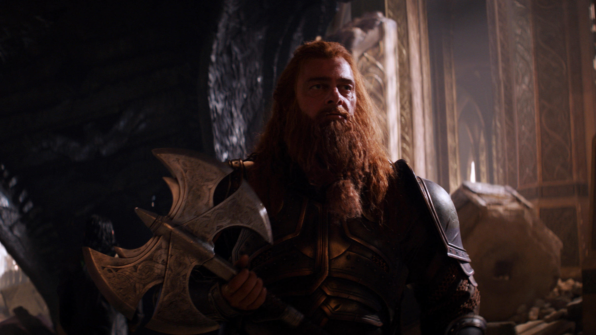 Ray Stevenson in seiner Rolle als Volstagg in "Thor: The Dark World".