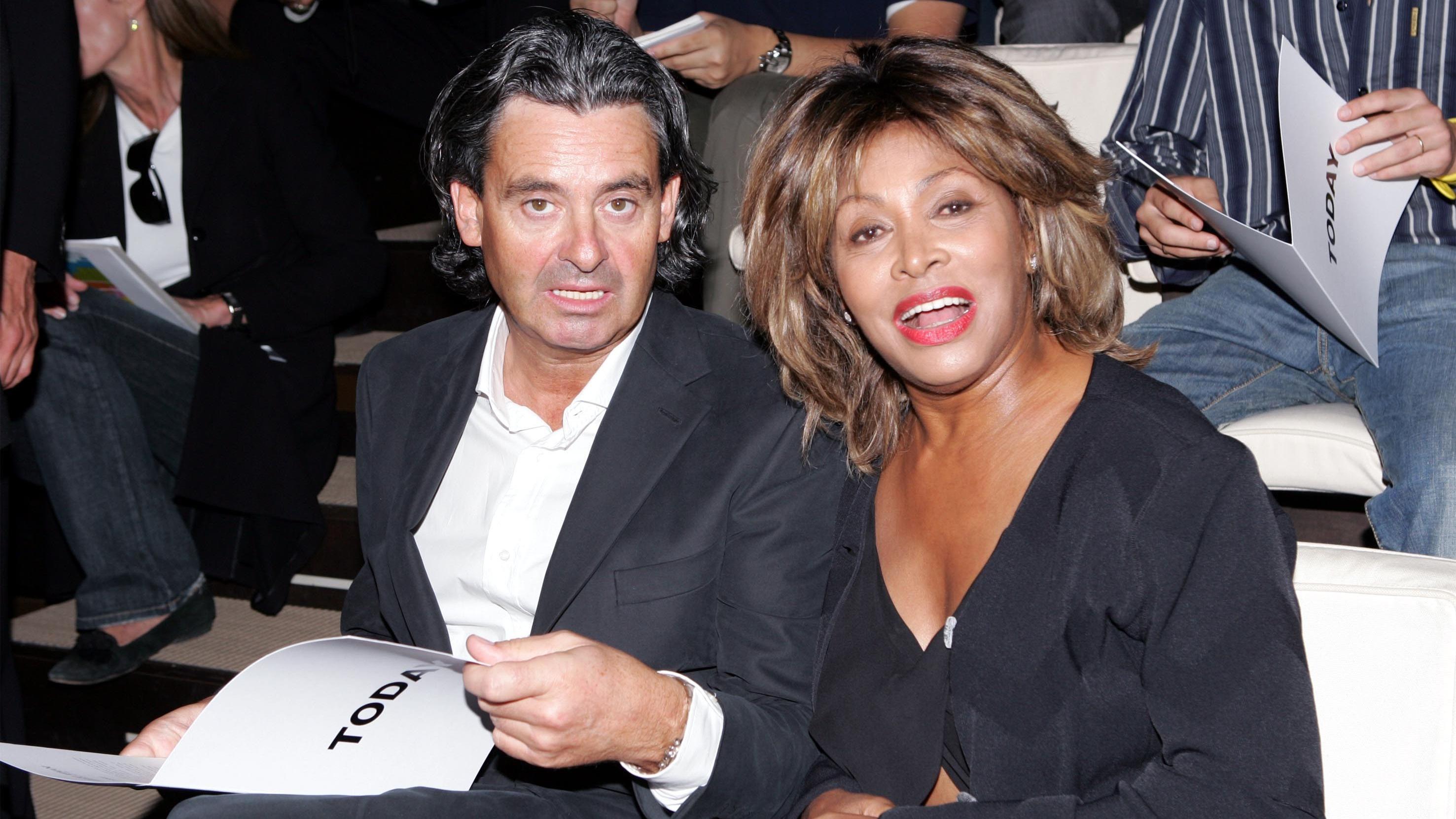 Erwin Bach und Tina Turner bei der Giorgio Armani-Show in Mailand 2005.