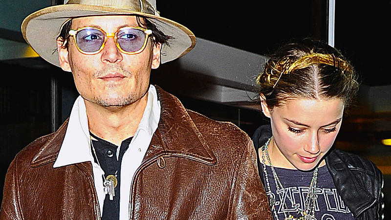 Johnny Depp und seine Verlobte Amber Heard