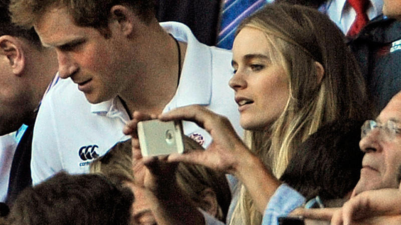Prinz Harry und Cressida Bonas im Jahr 2014 bei einem Rugby-Spiel