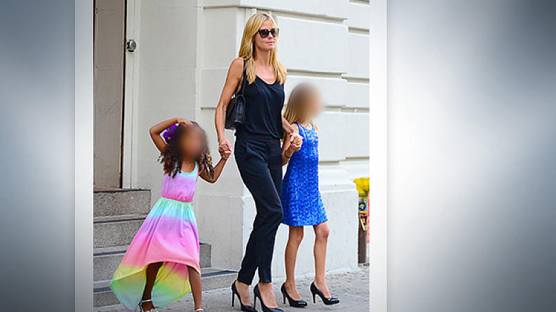 Kritik an Heidi Klum: Ihre Töchter tragen schon High Heels