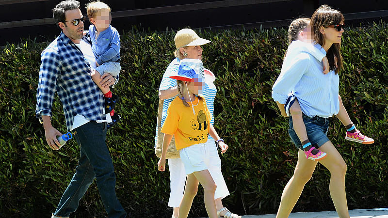 Jennifer Garner und Ben Affleck mit ihren drei Kindern
