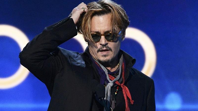 Johnny Depp bei seiner Laudatio