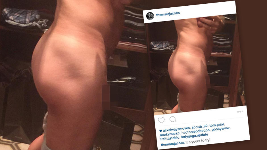 Mit einem Nackt-Selfie, dass er bei Instagram postete, sorgt Marc Jacobs für Aufsehen