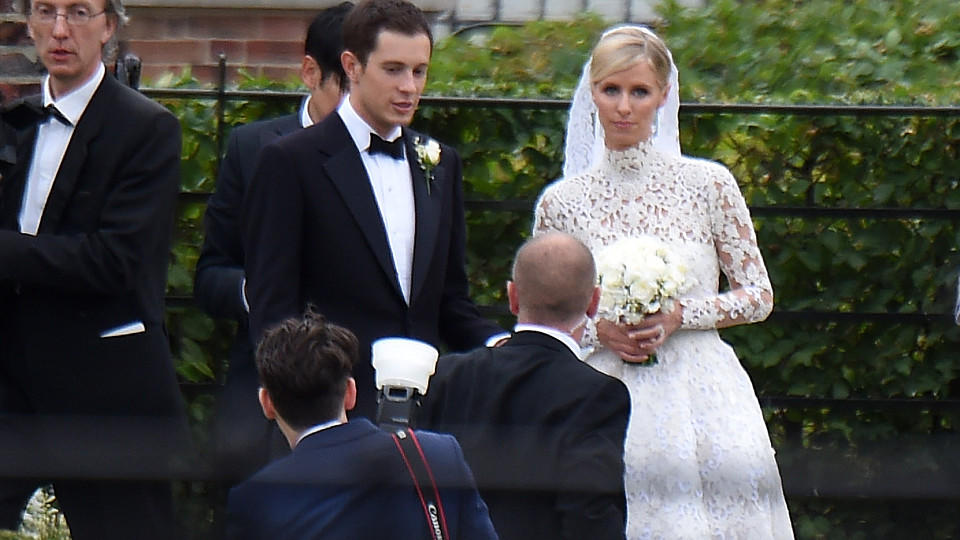 Nicky Hilton and James Rothschild attend their wedding at Orangery in Kensington Palace on July 10, 2015 in London, United Kingdom.