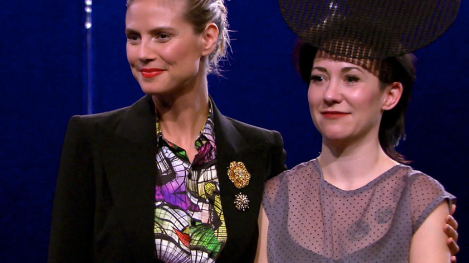 Heidi Klum kürt Michelle Lesniak Franklin zur Siegerin der elften Staffel von 'Project Runway'.