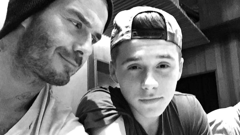 Cooles Vater-Sohn-Gespann: David und Brooklyn Beckham