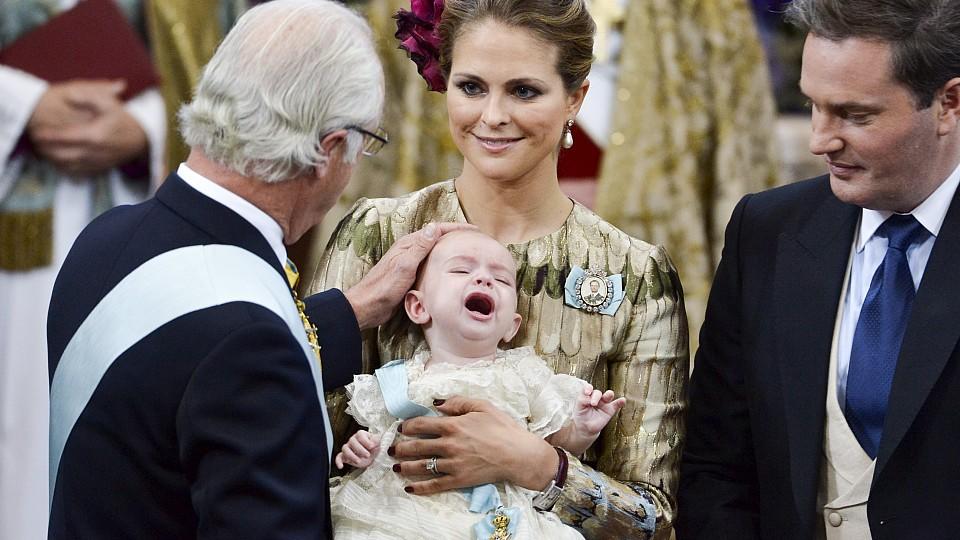 Taufe von Prinz Nicolas von Schweden: Kleiner Schreihals an seinem großen Tag