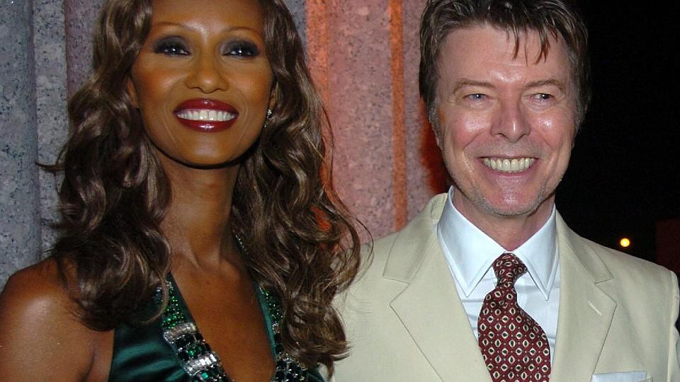 David Bowie mit seiner Ehefrau Iman Abdulmajid.
