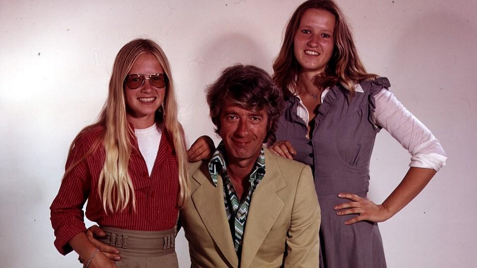 Rudi Carrell mit seinen Töchtern