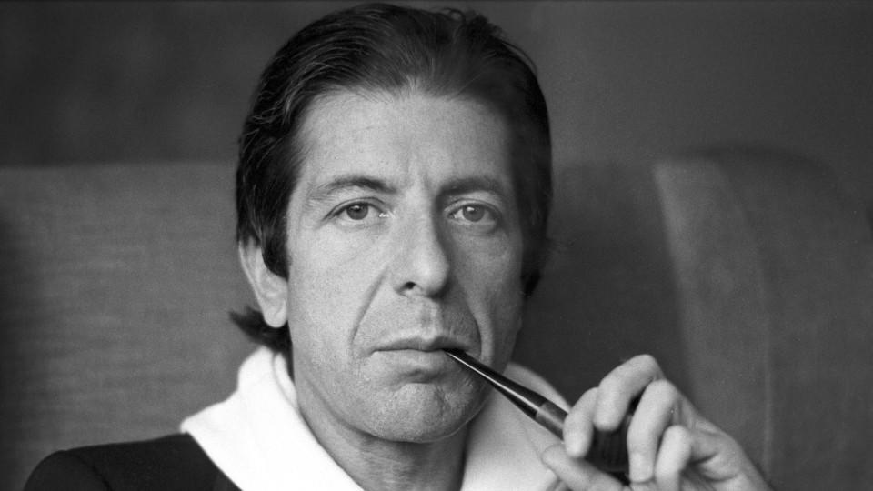 Der kanadische Sänger und Songwriter Leonard Cohen in Frankfurt 1976