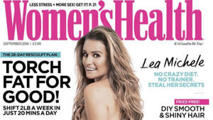 "Glee"-Star Lea Michelle nackt auf dem "Women's Health"-C...