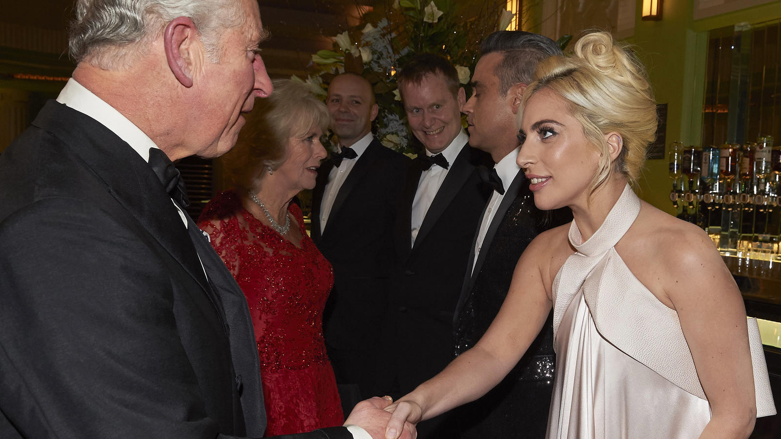 Lady Gaga und Prinz Charles bei einem Konzert in London