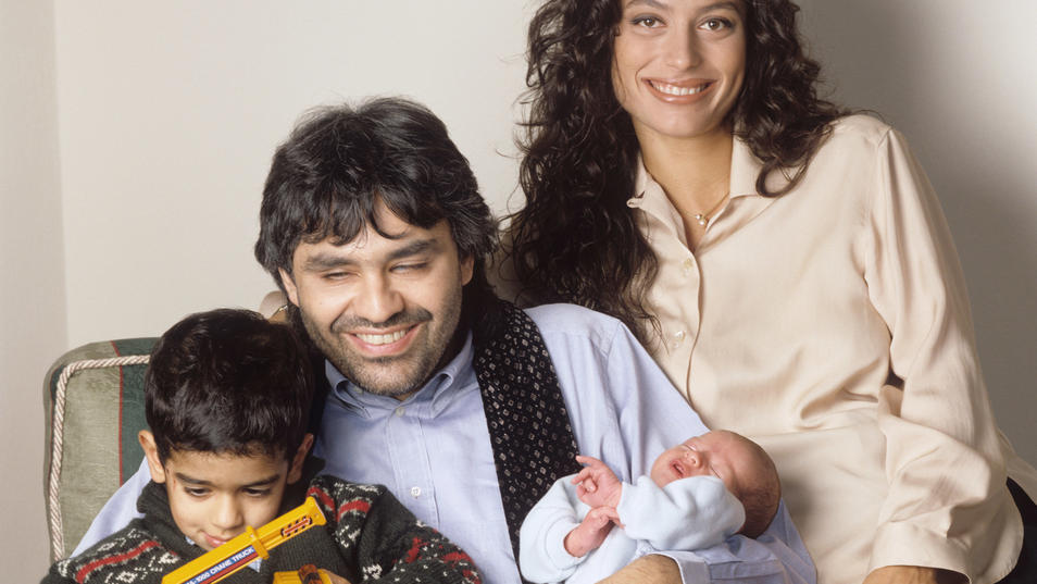 Andrea Bocelli und seine Kinder 