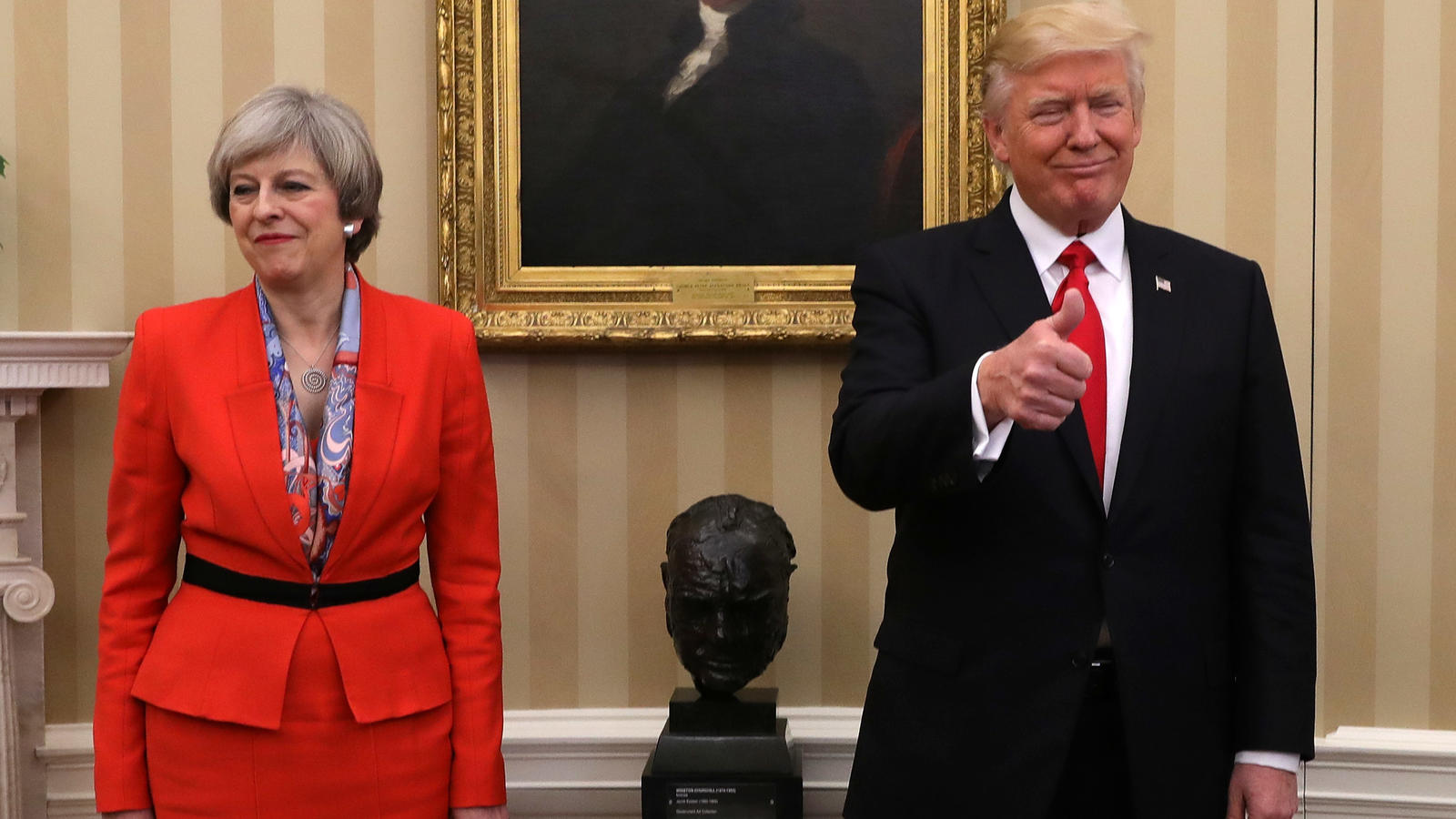 Die britische Premierministerin Theresa May und US-Präsident Donald Trump