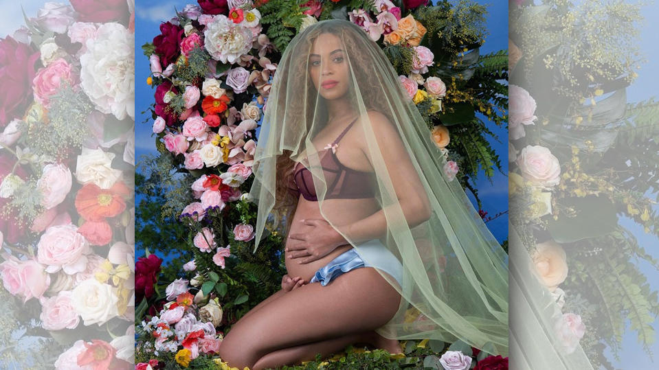 Mit diesem Foto verkündet Beyoncé ihre Schwangerschaft.