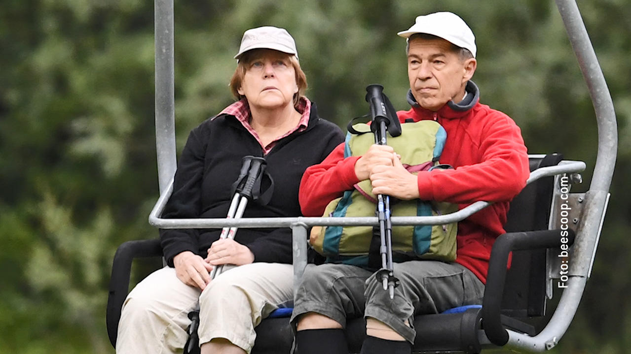 Angela Merkel und Ehemann Joachim Sauer im Wanderurlaub