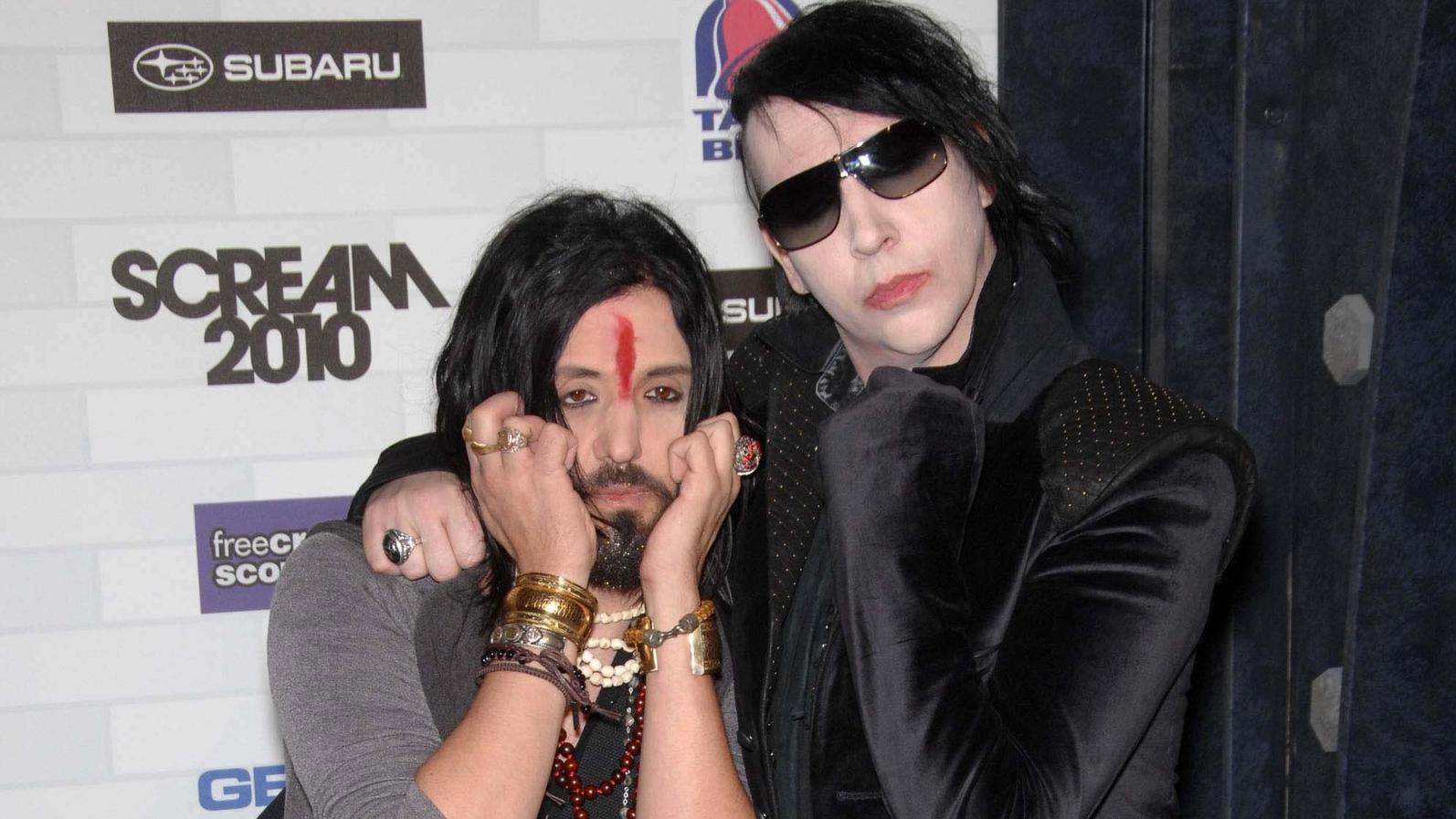 Twiggy Ramirez (links) und Marilyn Manson bei einer Veranstaltung 2010