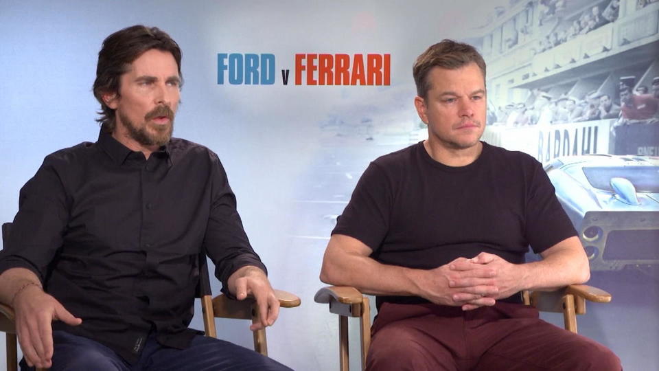 Christian Bale und Matt Damon im Interview
