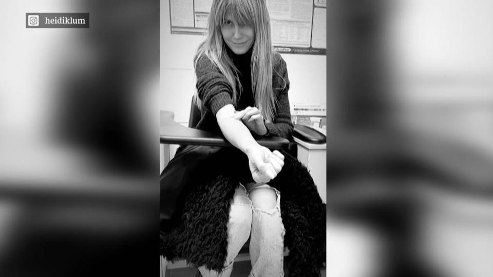 Heidi Klum leidet bei Blutabnahme im Krankenhaus