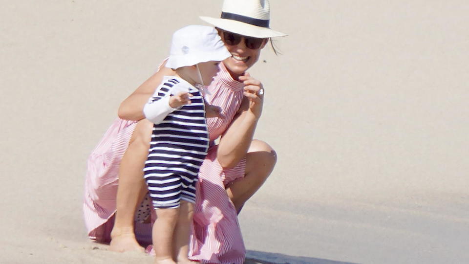 Pippa Middleton mit der Familie am Strand