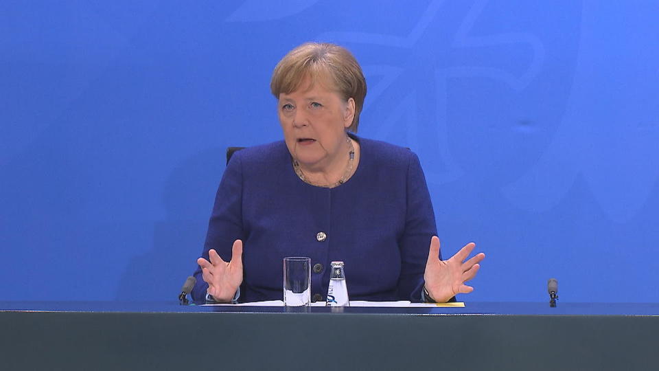 Angela Merkel Pressekonferenz zu Lockerungen