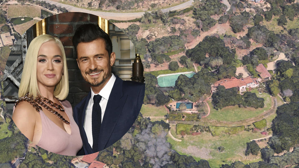 Katy und Orlando in 12 Millionen Euro Villa