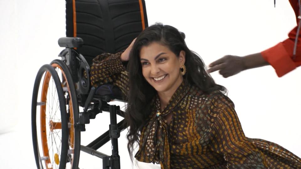 Sonia Vera: Erstes Fotoshooting mit Rollstuhl