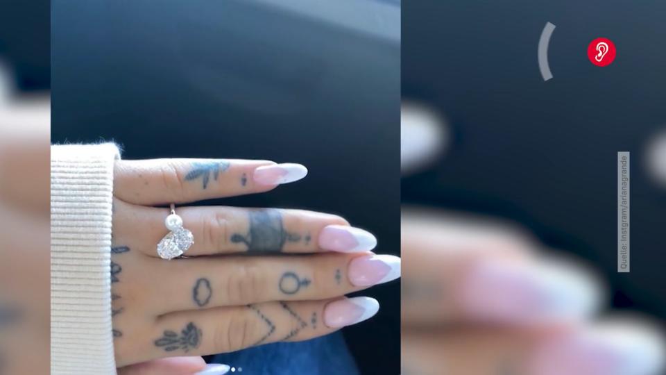 Ariana Grande zeigt ihren XXL-Verlobungsklunker