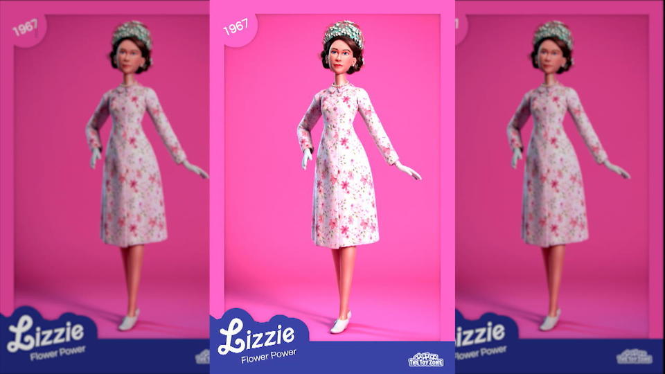 Queen Elizabeth II als Barbie-Puppe