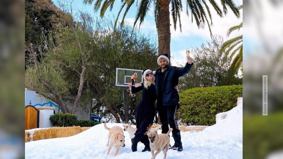 Christina Aguilera feiert weiße Weihnachten