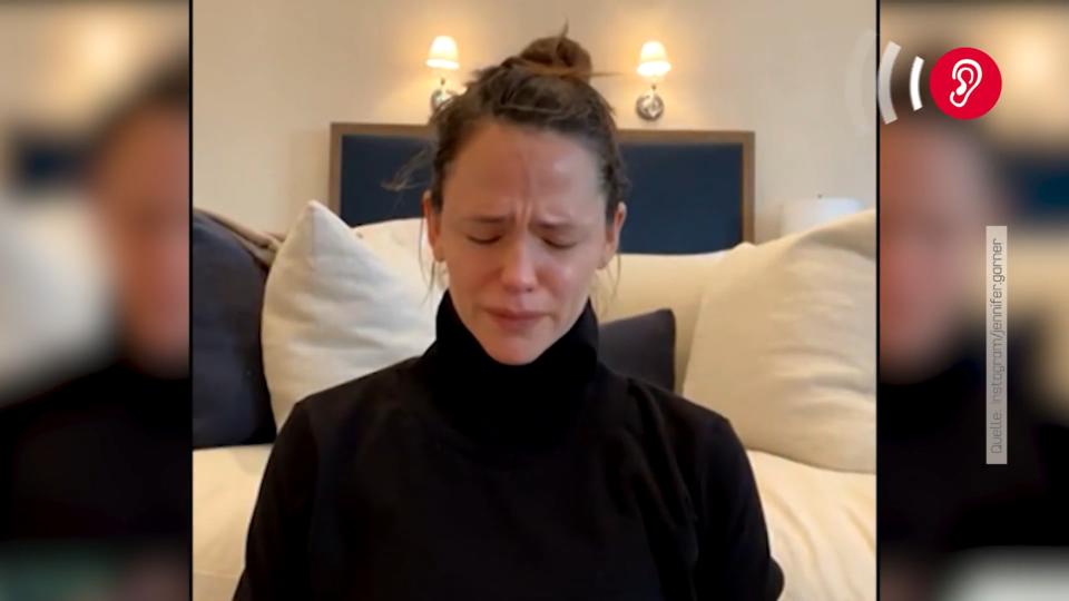 Jennifer Garner kann ihre Tränen nicht zurückhalten