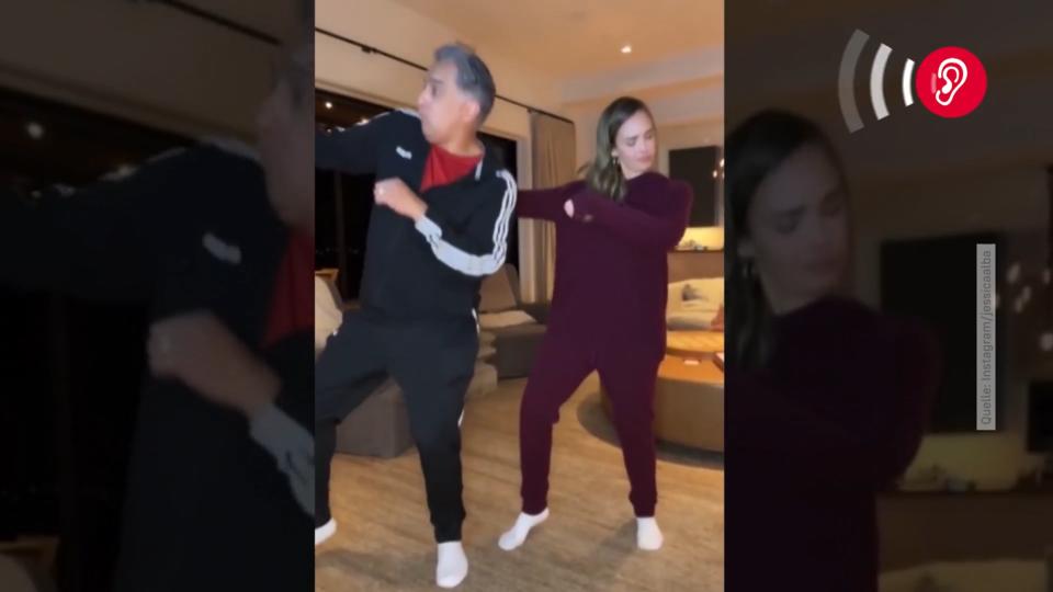 Mutmacher: Jessica Alba tanzt mit ihrem krebskranken Vater