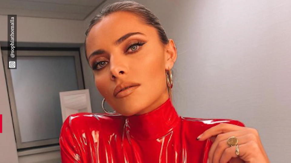 Sophia Thomalla in heißem Latex-Outfit
